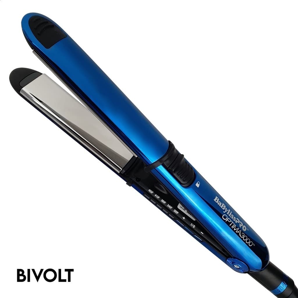 Prancha Optima 3000 Azul 1+1/4 32mm Bivolt 465º F - Babyliss AZUL COBALTO
