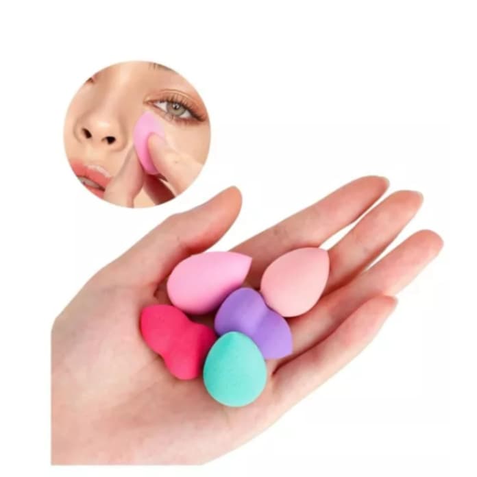 Kit 3 Mini Esponja Para Corretivo E Maquiagem
