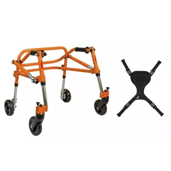 Andador Posterior 4 Rodas PP Mais Suporte Pélvico - Mercur