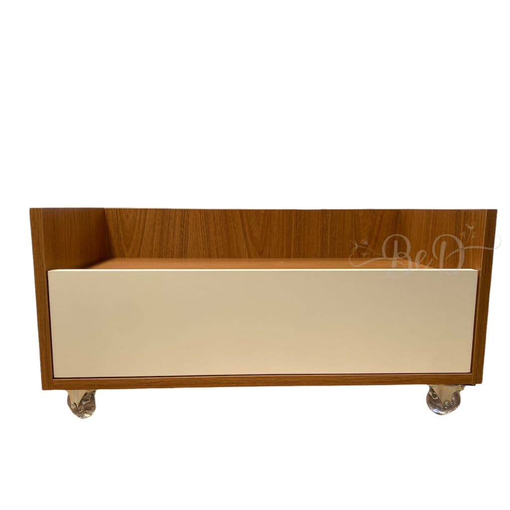 Gabinete Para Banheiro 1 Gaveta Com Aba e Rodinhas Em MDF  – 60x30x30