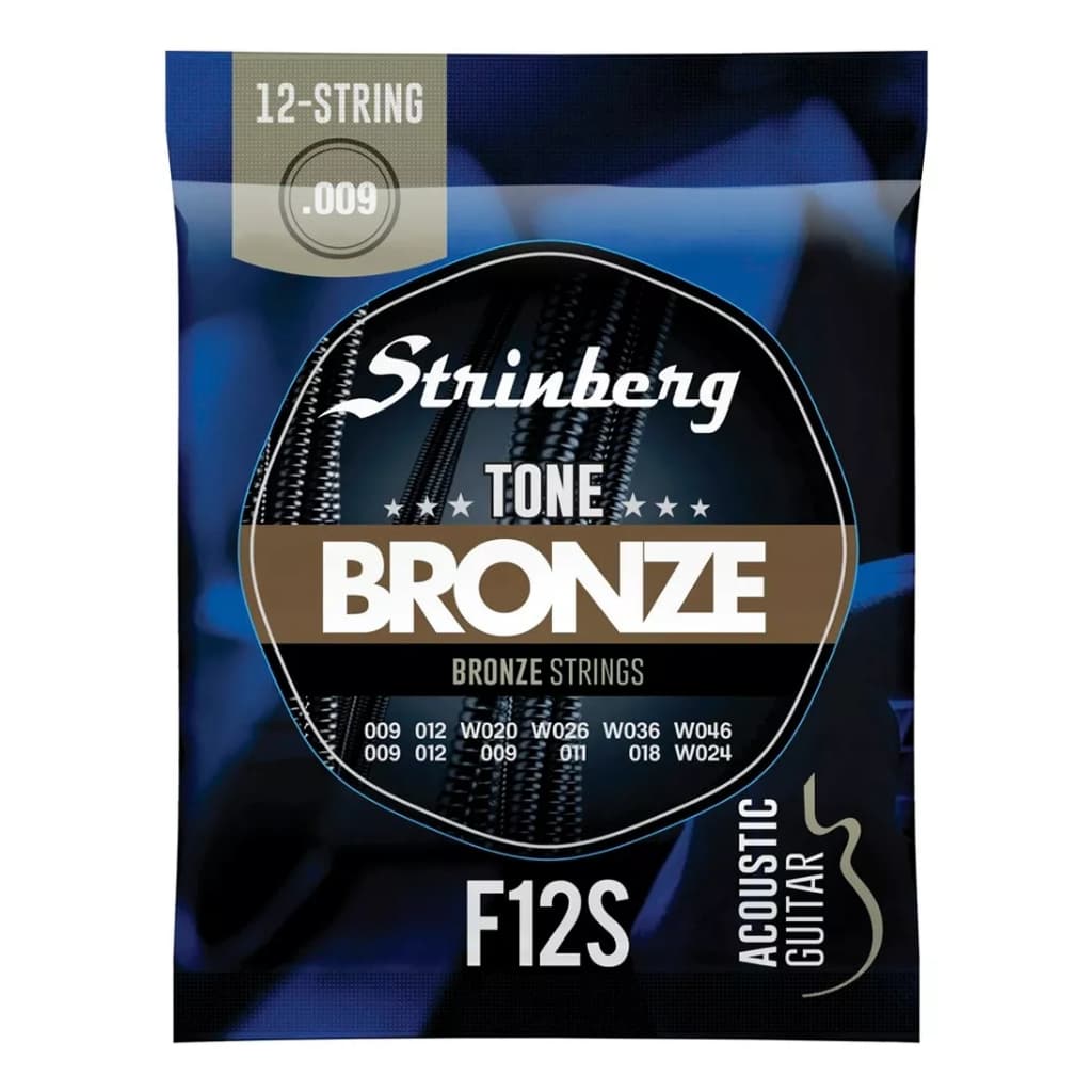 Encordoamento Jogo de Cordas p/violão 12 Cordas Strinberg Bronze F12s.009