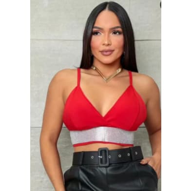 CROPPED COM STRASS