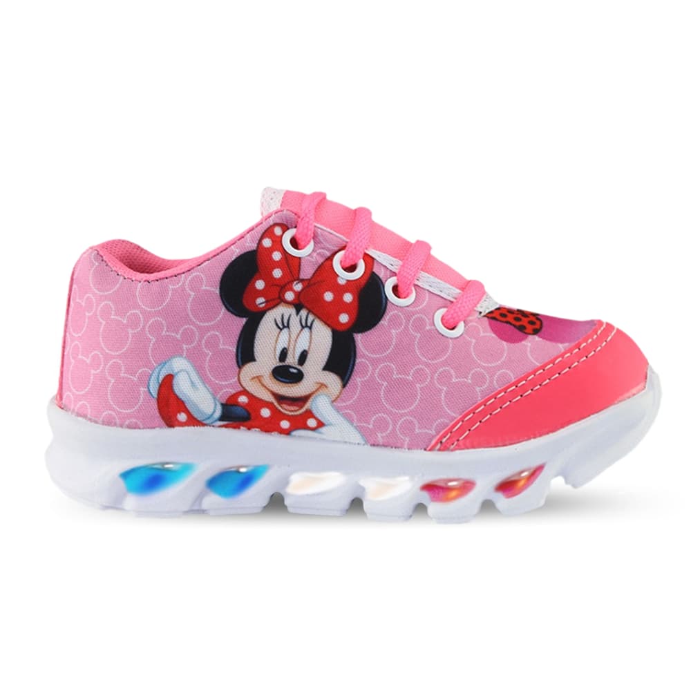Tenis De Led Minnie Infantil Feminino Rosa
