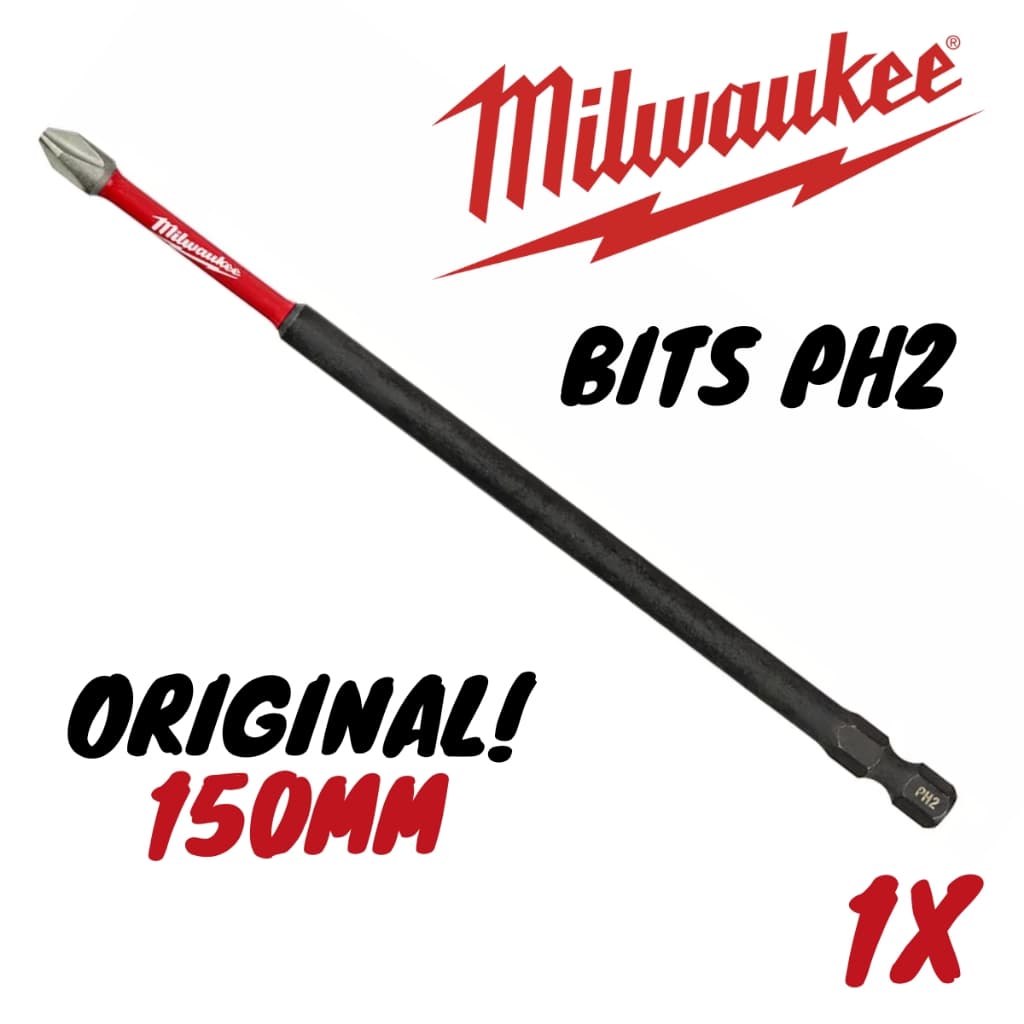 Bits Ph2 Milwaukee Shockwave Longo 1 Peça 150mm 48-32-4802