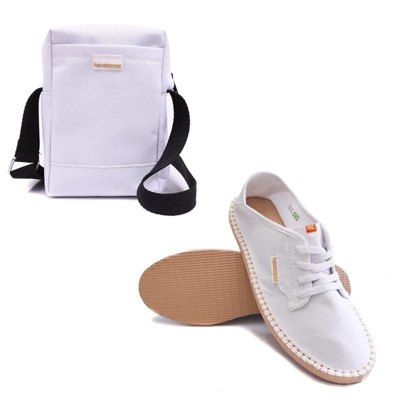 Kit Sapatilha Sneaker Unissex e Bolsa Shoulder Bag