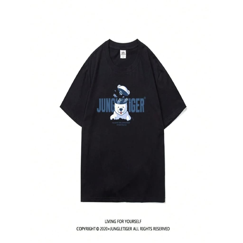 Camiseta Urso Unissex Algodão oliéster Masculina 30.1 Estampada lmprimir peruano Básica Original  %  coelho