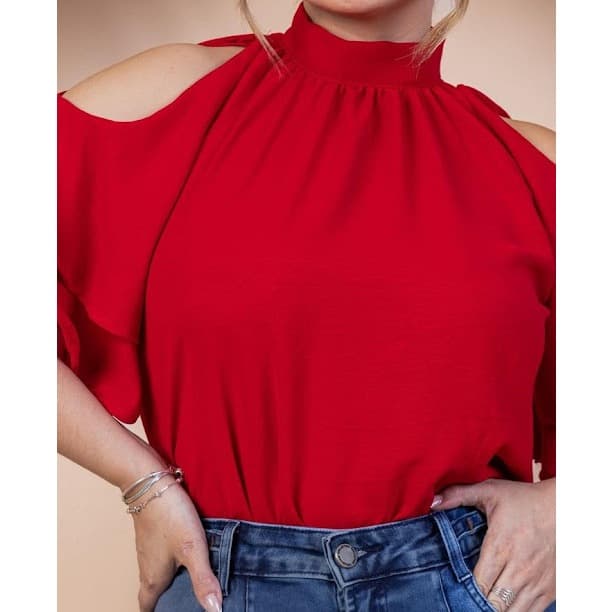 Blusa em alfaitaria Look Na Real