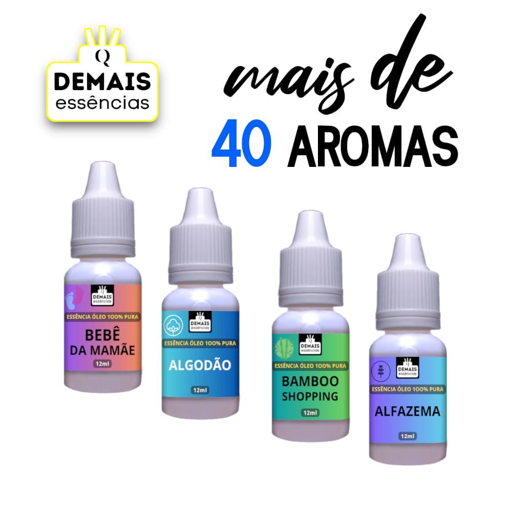Essencia Oleosa Concentrada (Lipossolúvel) - Varios Aromas.