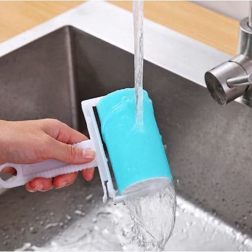 Rolo Tira Pelos Lavável Clink 10x17 cm Reutilizável Max Clean
