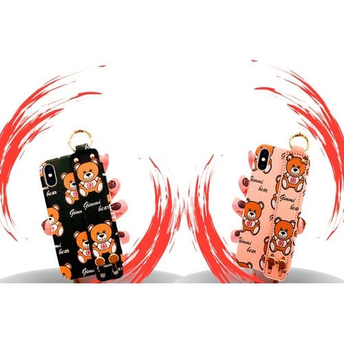 Kit 2 Case Capa Capinha Aveludado pra iPhone 6/7/8/SE2020/7PLUS/8PLUS Ursinho