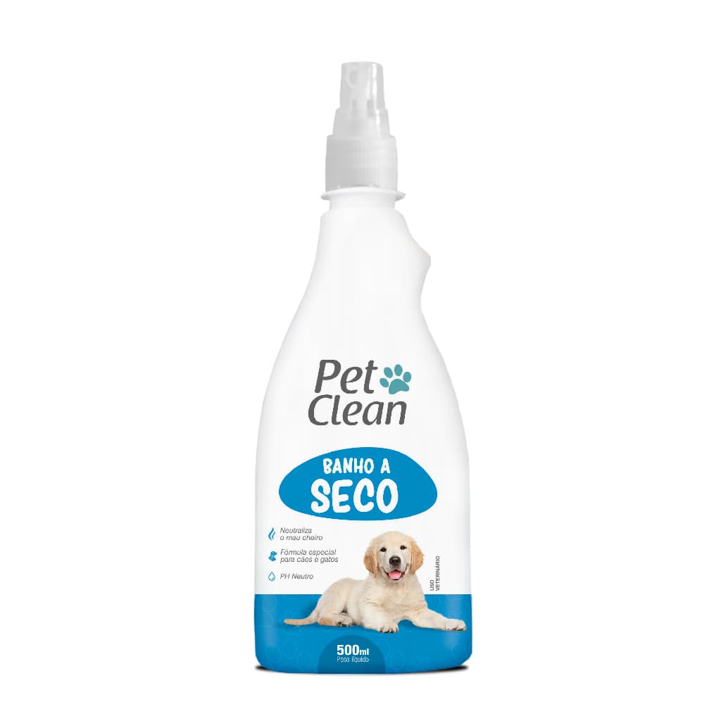 Shampoo para Cachorro e Gato Banho a seco Pet clean