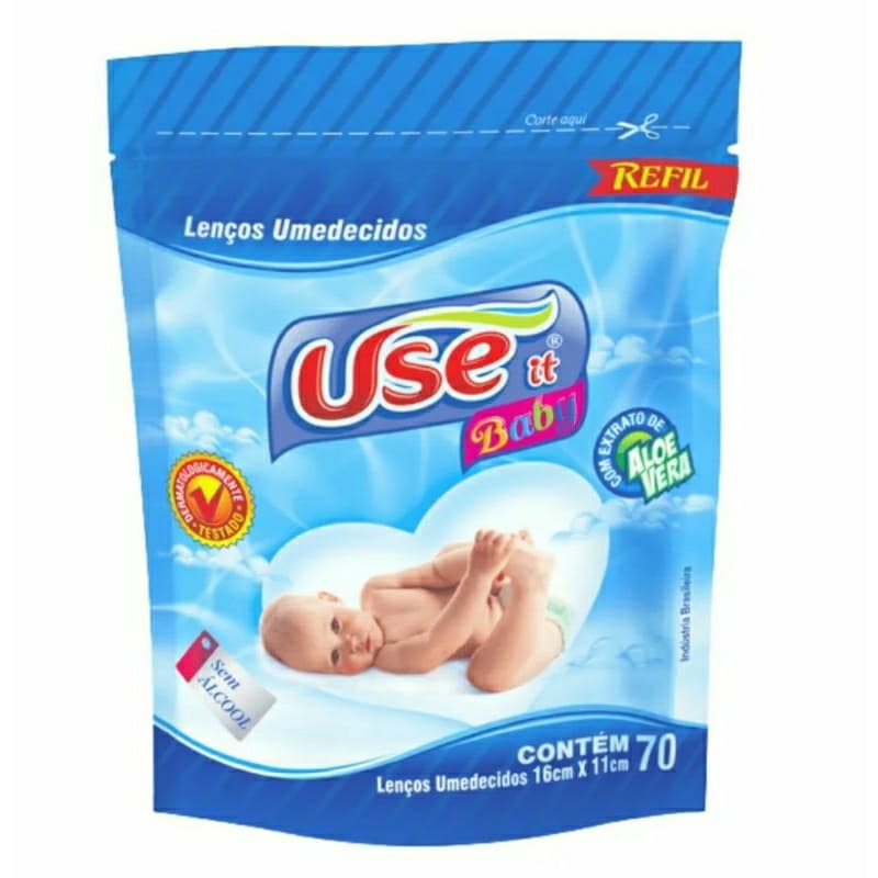 Lenços Umedecidos Use It  refis com 40 lenços