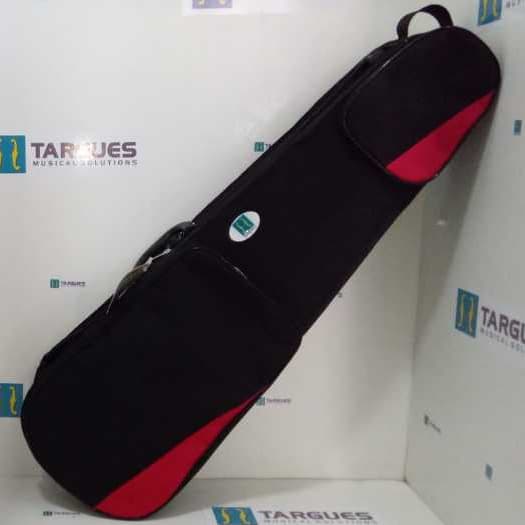 ESTOJO CASE P/ VIOLINO 4/4  DETALHE VERMELHO E INTERNO VERDE TRADICIONAL TARGUES