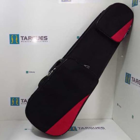 ESTOJO CASE P/ VIOLINO 3/4  DETALHE VERMELHO E INTERNO BEGE TRADICIONAL TARGUES