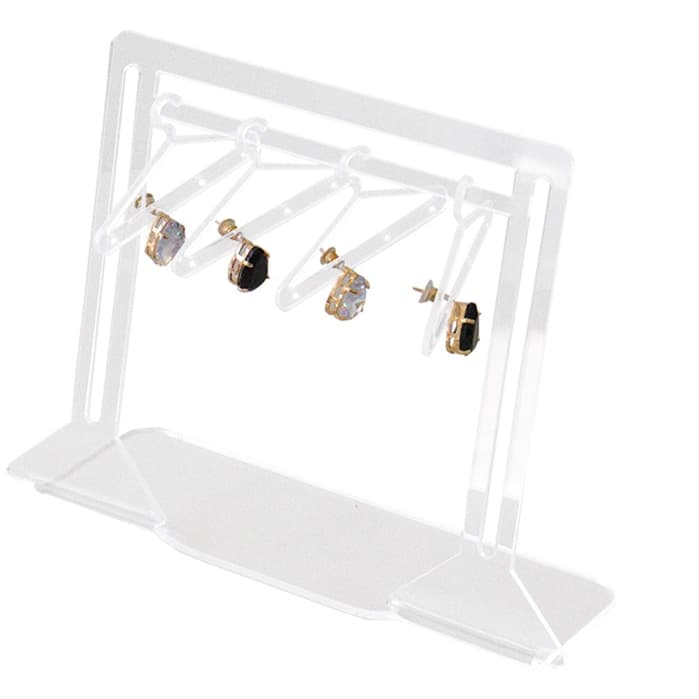 Suporte em acrilico p/ Brinco com Cabide - Transparente