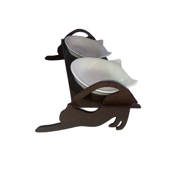 Comedouro Gato Porcelana Pet