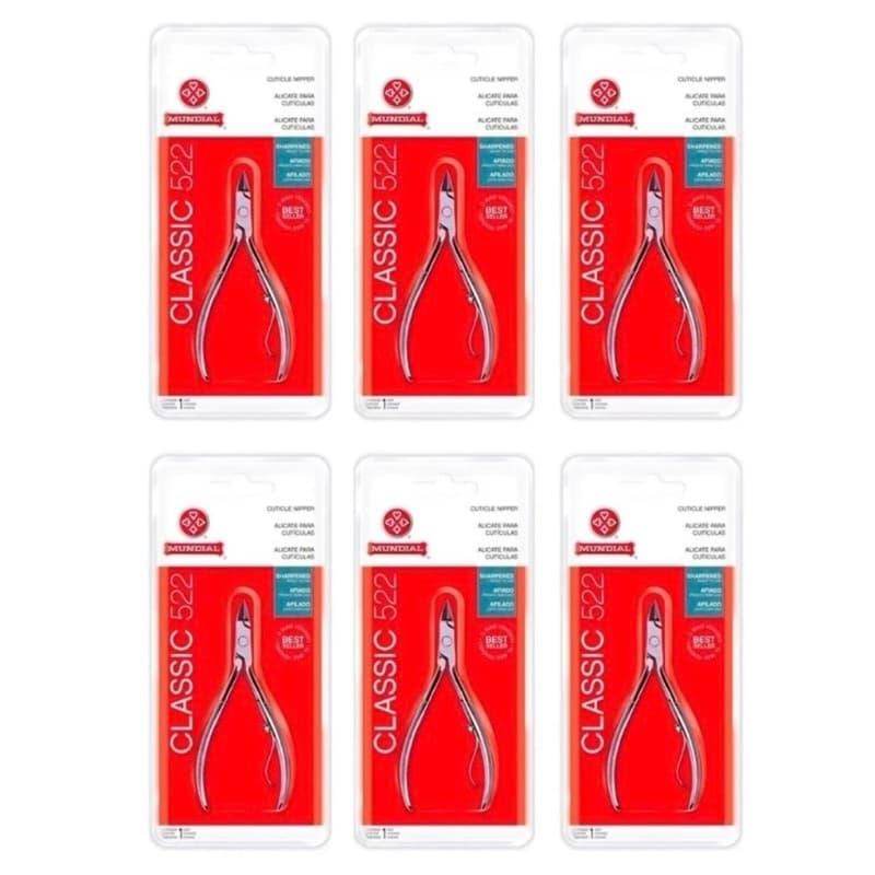 KIT COM 6 ALICATE MUNDIAL 522 EM AÇO CARBONO