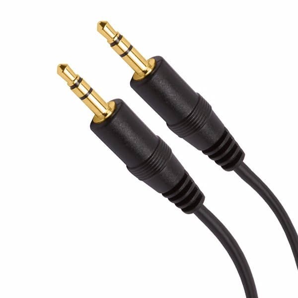 Cabo P2x P2 Auxiliar 1 Metros Estéreo Aúdio Para Som MP3 MP4 Smartphone Caixinha de Som