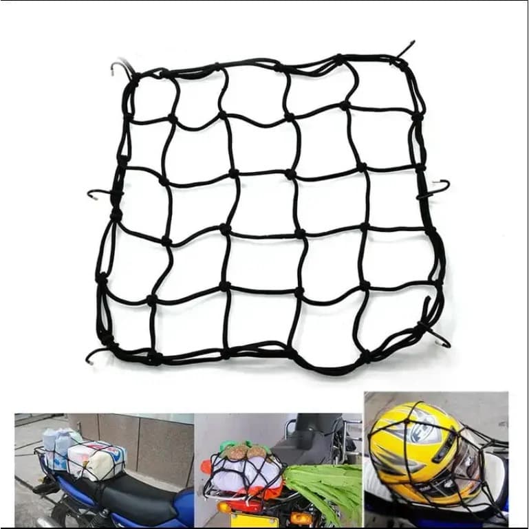 Conjunto com 12 Chicote Elástico Redinha Rede de Moto para Capacete Bagageiro para bike