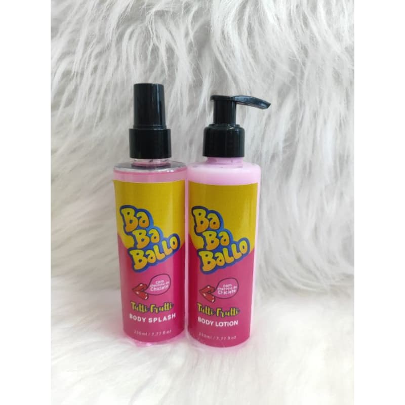 kit hidratante + body splash bababallo