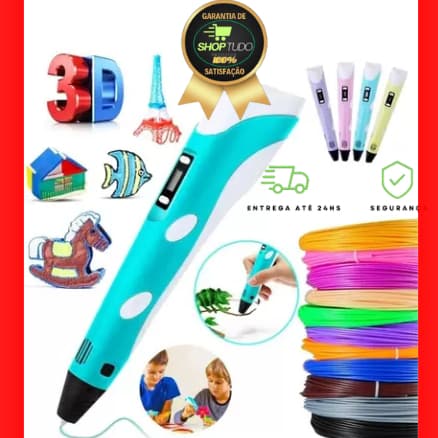 3d caneta para crianças 3d desenho impressão caneta com tela lcd compatível pla filamento brinquedos para crianças presente de aniversário natal