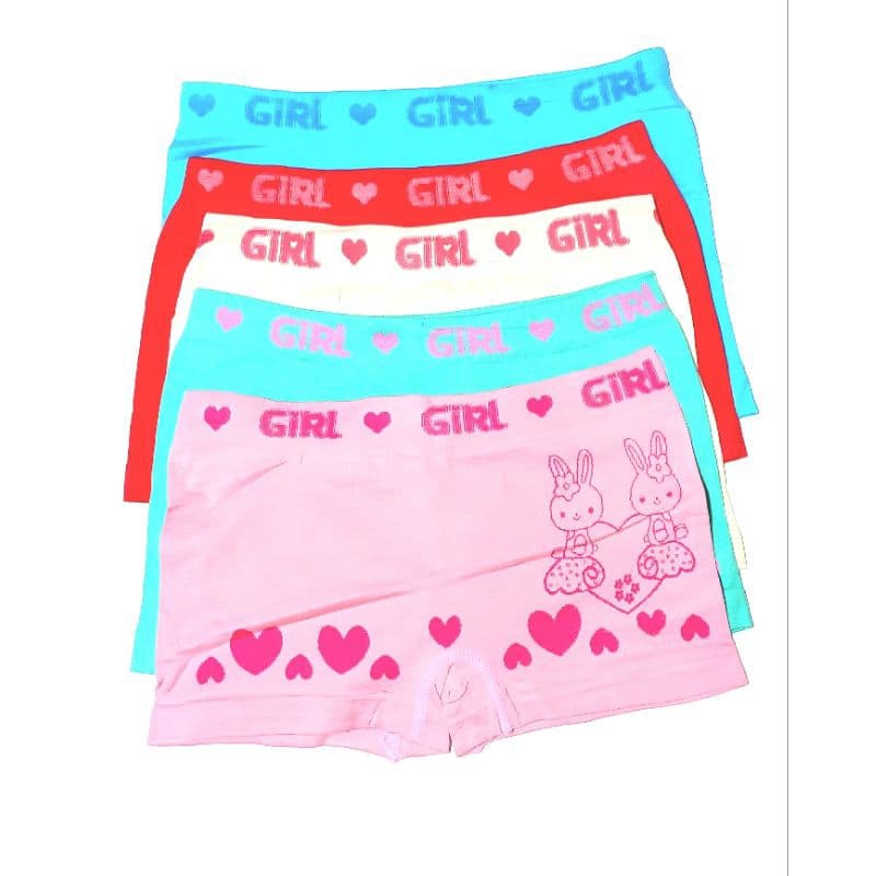 Kit 6 Calcinhas boxer Infantil P ao GG calcinha sem costura 0 a 16 anos Poliamida boxe short Microfibra aur