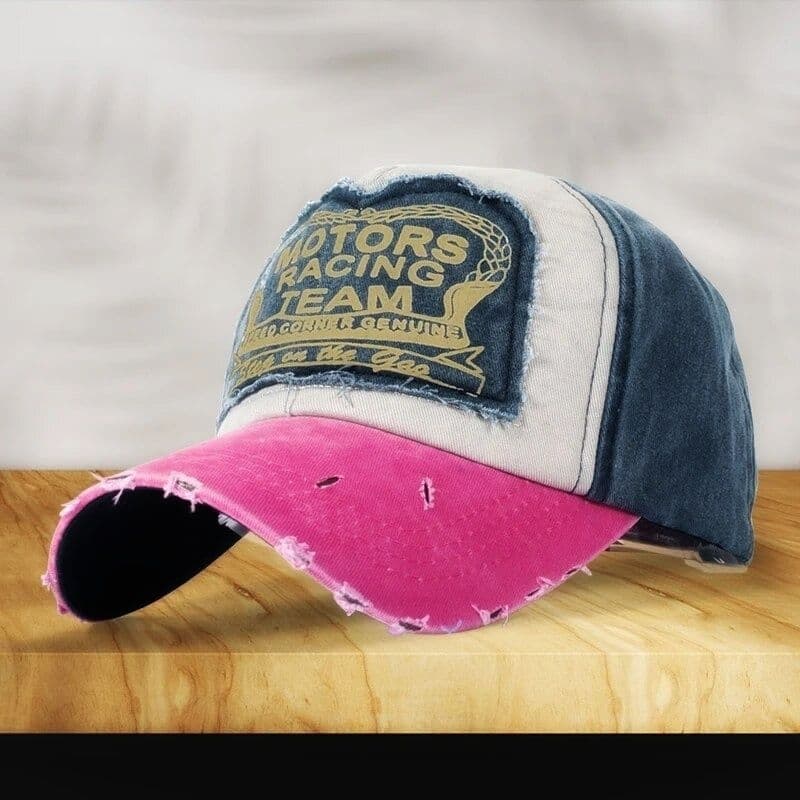 Boné Aba Curva Estiloso Snapback Bordado  Motor Racing Truck Vintage Produto no Brasil Envio Imediato.