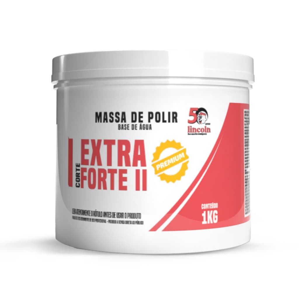 Massa de Polir Nivelador de Superfície Extra Forte II 1 kg Lincoln