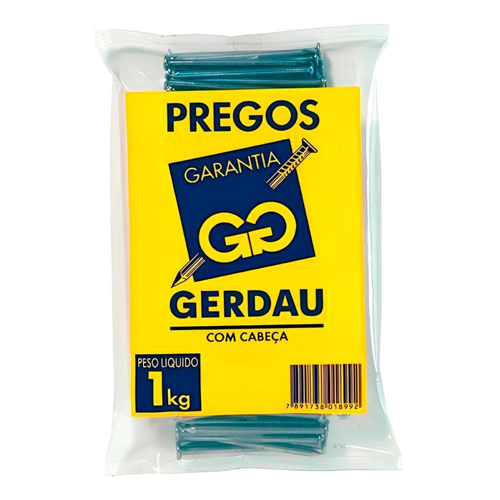 GERDAU PREGO 24X60 (PACOTE 1KG)