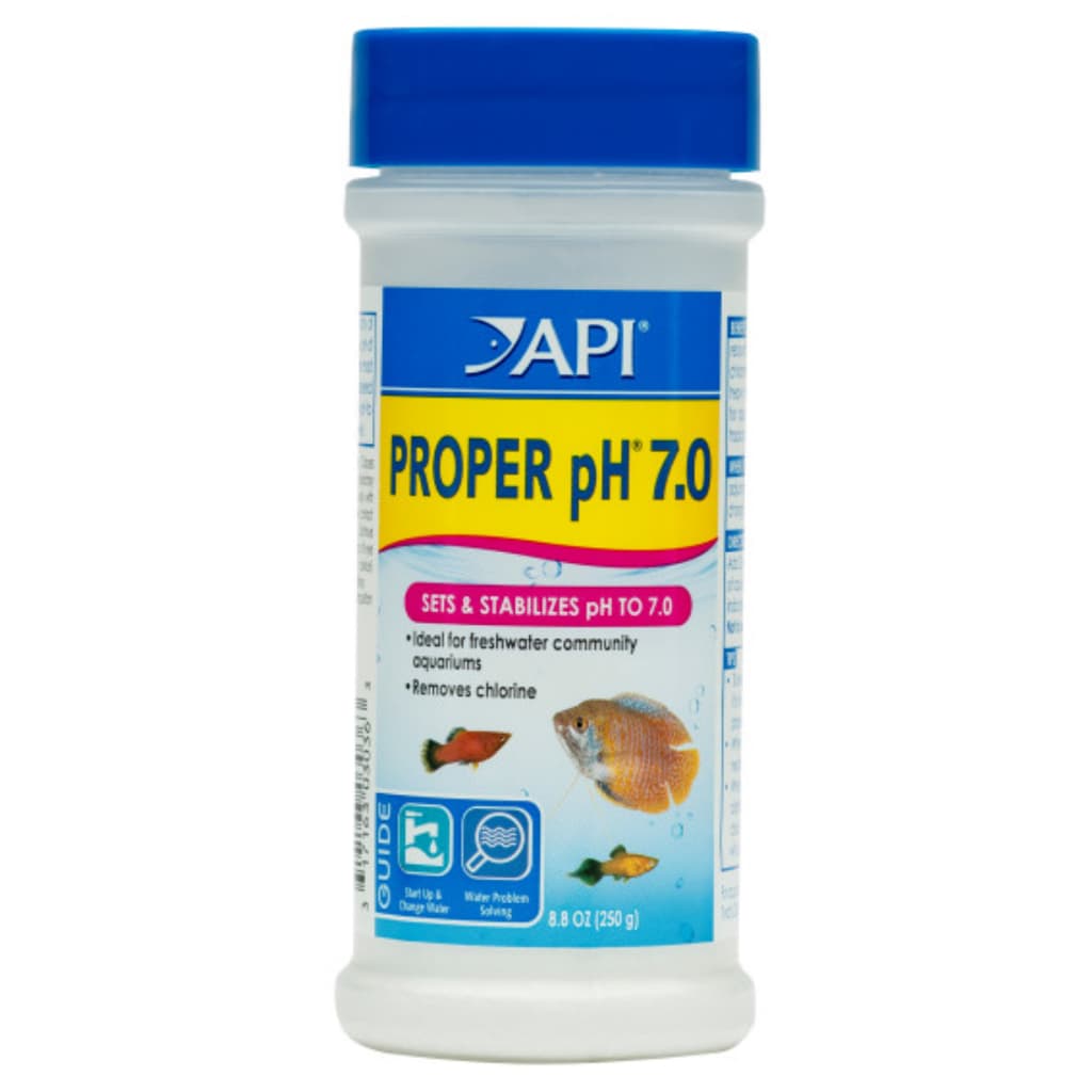 Tamponador Neutro Ph 7 Aquario Água Doce Api Proper 250g Buffer Neutral Regulator Tampão Anti Cloro Condicionador