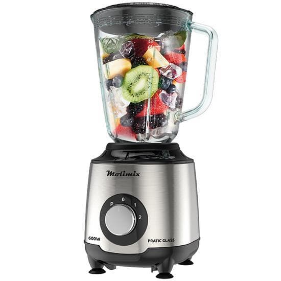 Liquidificador moderno potente jarro de vidro  Molimix Pratic Glass - 600W - 1.5L - 110V