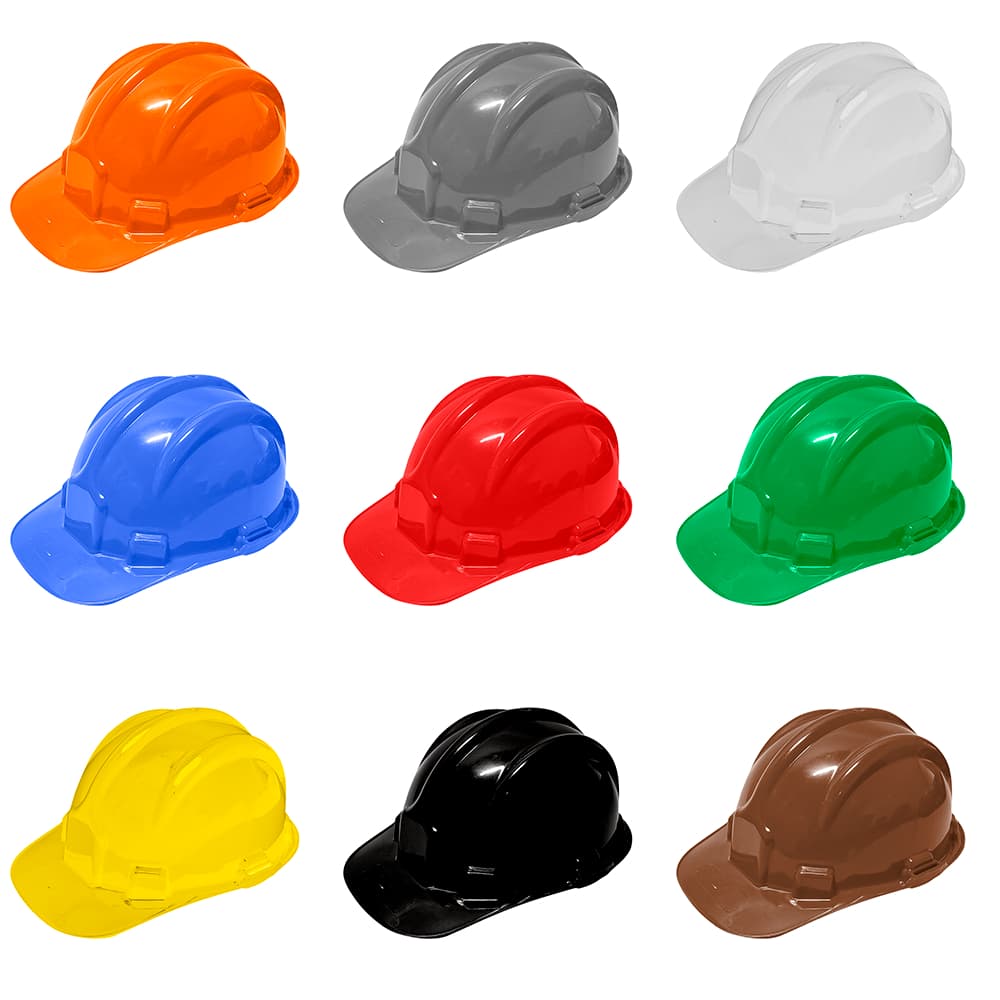 Capacete de Segurança Plastcor Para Obras Construção Civil Plastcor Trabalho Epi Proteção Individual Pedreiro Engenheiro