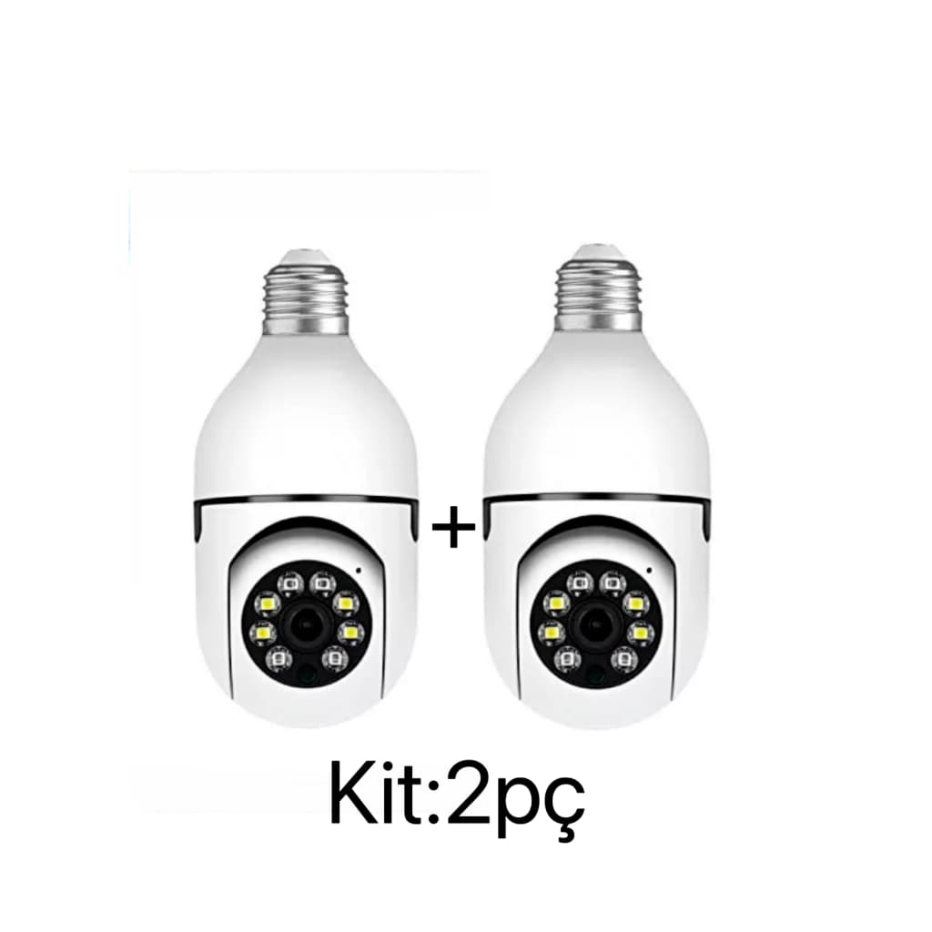 kit com 2  Câmera segurança wifi ip sem fio 360  yoosee ptz 1080p full HD visão noturna - bivolt