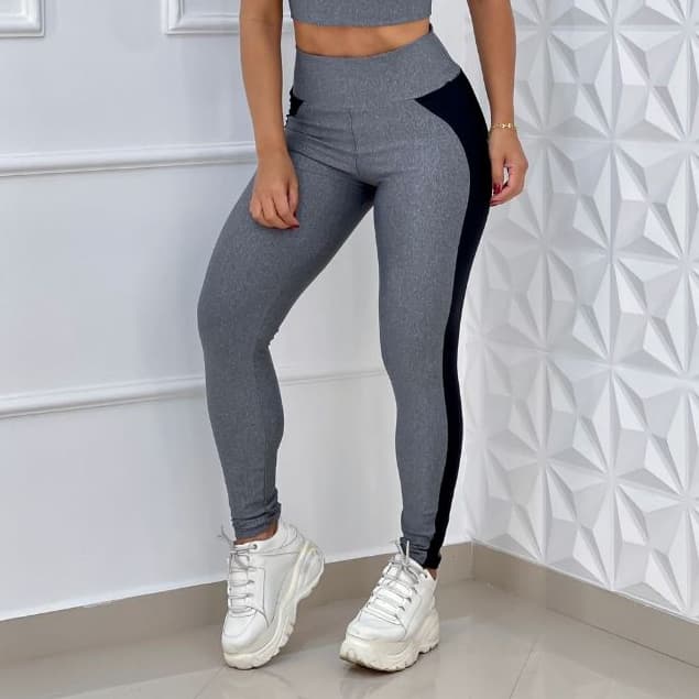 Calça Legging Fitness Suplex Cintura Alta - Leg Academia Feminina