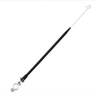 Antena Corta Pipa 2 Estágios de Guidão Preta M8A Motofer/Jojafer