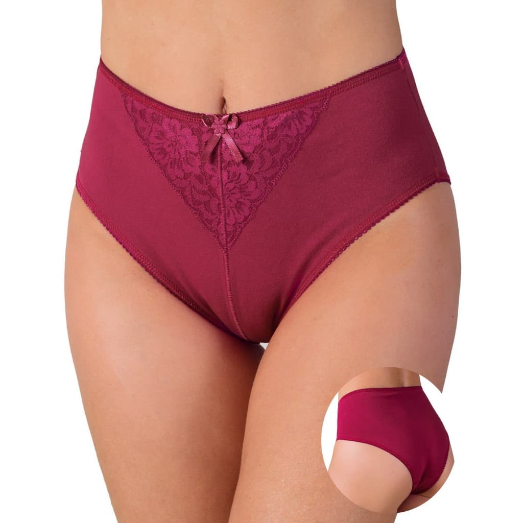 Kit 10 Calcinha Plus Size Cós Alto Algodão Cotton e Renda Lateral Larga Calçola Senhora Cintura Alta