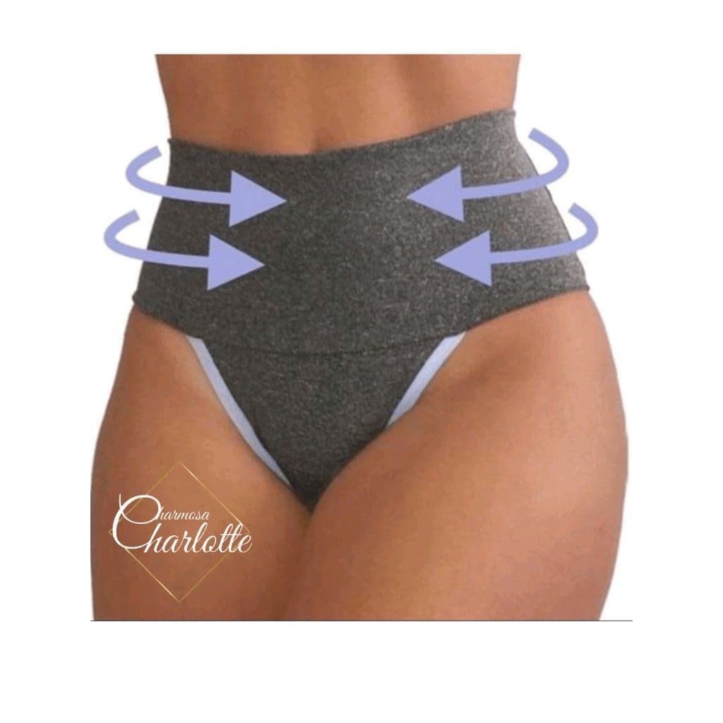 Kit Calcinhas Fitness Cós Alto Calcinha Seca Barriga Feminina