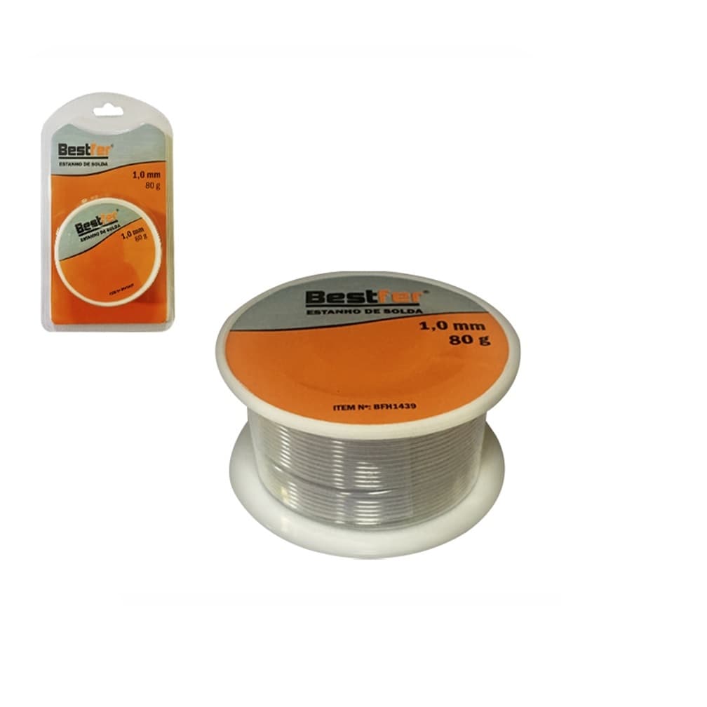 Bestfer Estanho para Ferro de solda Rolo 80g 1,0mm
