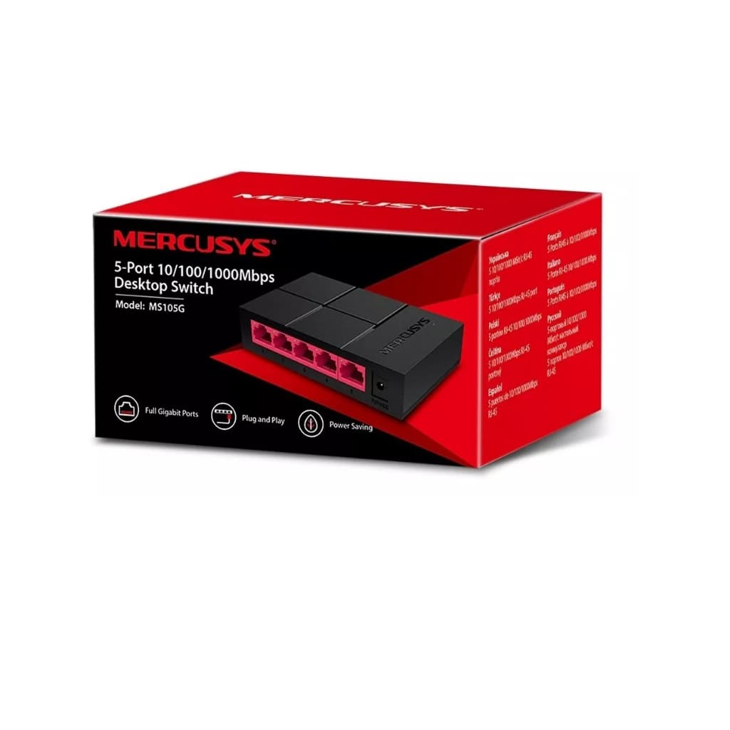 SWITCH 5 PORTAS MS105G 10 100 1000 MERCUSYS
