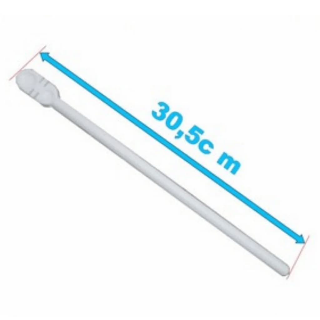 12 X Poleiro Tipo Italiano Branco 30,5 Cm - Gaiola Criadeira - Animalplast