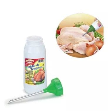 Injetor De Temperos Churrasco Aves Carnes Assados 350ml