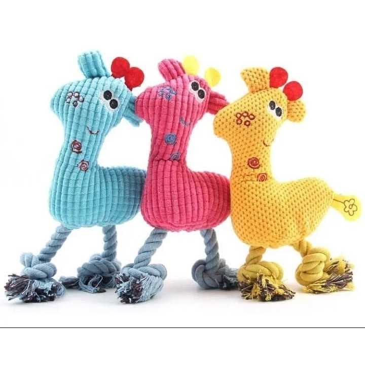 Girafa de pelúcia para Cães Cachorros, Gatos e Pets - Super resistente
