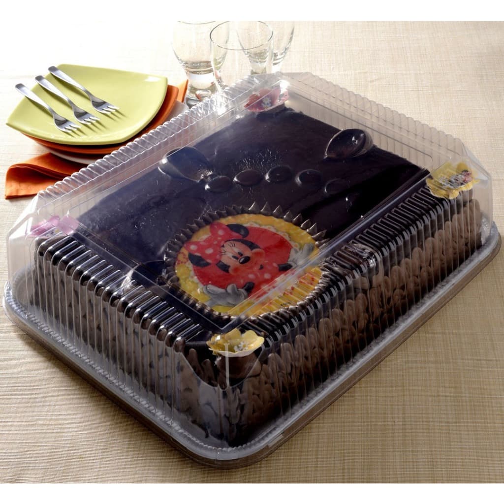 Embalagem bolo Torta Retangular GRANDE Jumbo - 5kg Ref.: G 78M (46x37x12,5 altura ) galvanotek (1 UNIDADE)