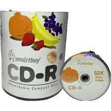 20 unidades de Mídia Virgem CD-R 52x 700mb 80min - Smartbuy