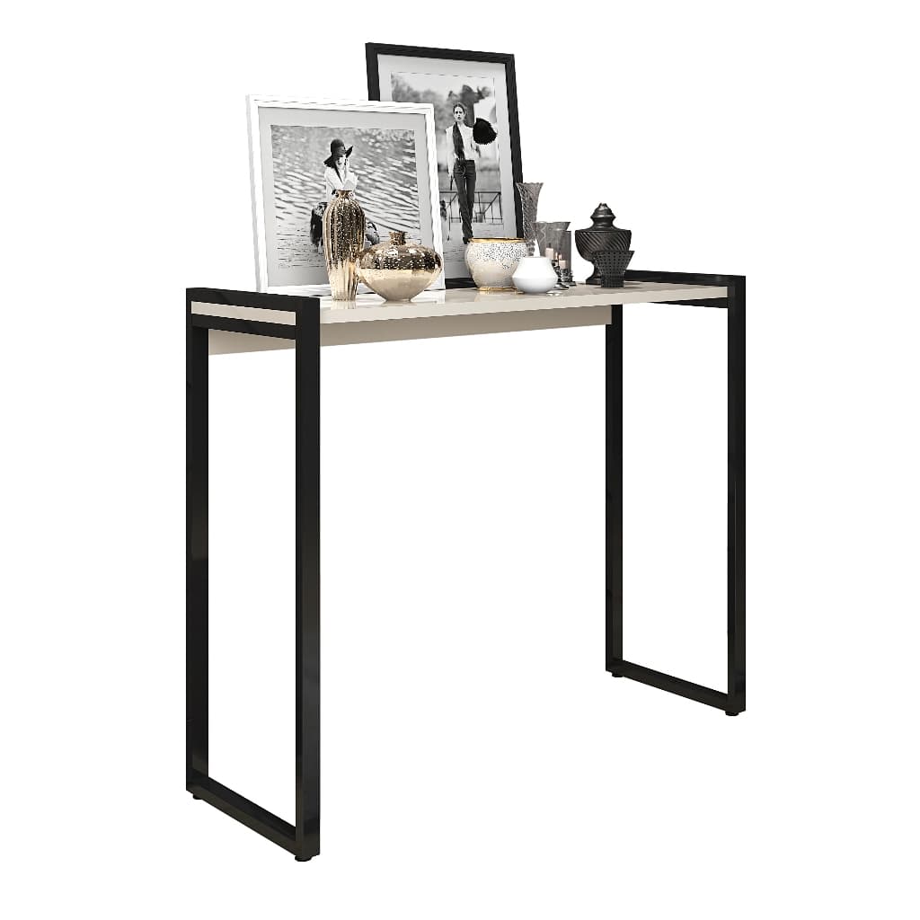 Aparador Cantinho do Café e Decoração Pés de Aço Tampo MDF