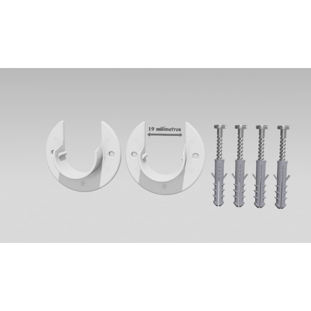 kit com 2 suportes roseta 19 mm para pia e outros