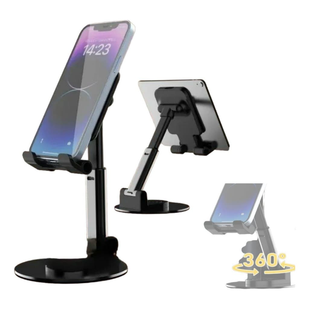 Suporte Para Celular de Mesa 360° Articulado ajustável Universal Portátil