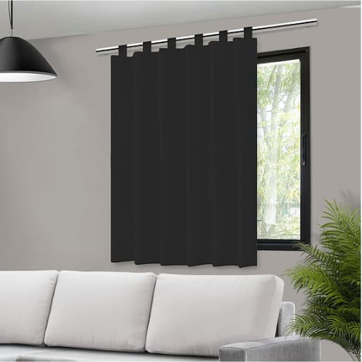 Cortina Blecaute Blackout Dupla Face - Corta Luz Branca com Alça - 140x140cm - Envio Imediato