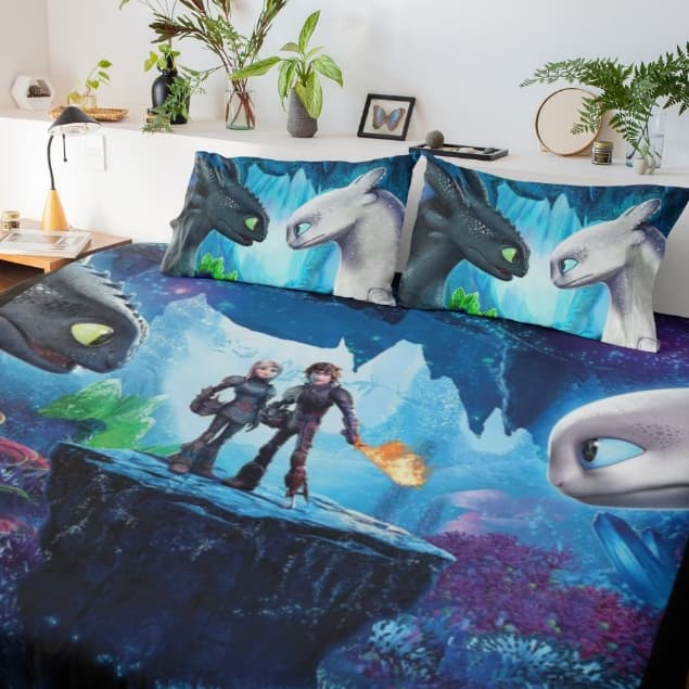 Lençol Personalizado Aventuras em Berk Como Treinar o Seu Dragão
