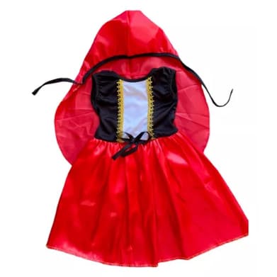 Vestido Infantil Chapéuzinho Vermelho Fantasia